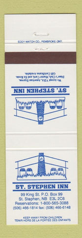 Matchbook Cover - St Stephen Inn NB
