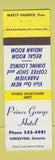 Matchbook Cover - Prince George Hotel Kingston ON