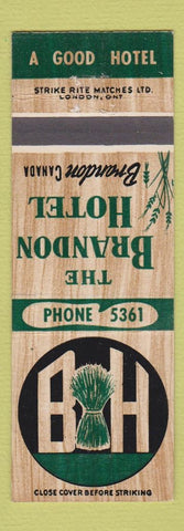 Matchbook Cover - Brandon Hotel Bronbon MB