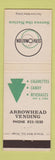 Matchbook Cover - Arrowhead Vending