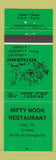 Matchbook Cover - Nifty Nook Restaurant Orangeville ON GREEN