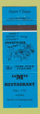 Matchbook Cover - M Restaurant Orangeville ON BLUE
