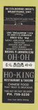 Matchbook Cover - Ho King Chinese Restaurant Brantford ON