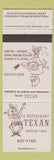 Matchbook Cover - Le Restaurant Texan Montreal QC hockey chicken