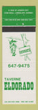 Matchbook Cover - Taverne Eldorado Langelier QC