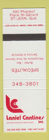Matchbook Cover - Laniel Cantines St Jean QC