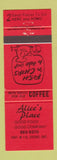 Matchbook Cover - Alice's Place Orono ON