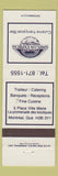 Matchbook Cover - Simplon Express Montreal QC French Restaurant