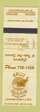Matchbook Cover - East Moon Chinese Concord ON