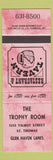 Matchbook Cover - Trophy Room ST Thomas ON Bowling