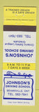 Matchbook Cover - Johnson's Driving School Beamsville ON