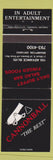 Matchbook Cover - Cannonball Brampton ON Strip Club?