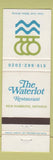 Matchbook Cover - Waterlot Restaurant New Hamburg ON