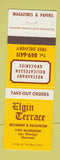 Matchbook Cover - Elgin Terrace Deli Montreal QC