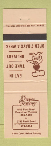 Matchbook Cover - Pizza Pantry Victoria BC