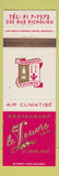 Matchbook Cover - Restaurant Le Tlouvre St Jean QC WEAR