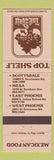 Matchbook Cover - Top Shelf Mexican Scottsdale Mesa Phoenix AZ
