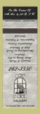 Matchbook Cover - Cafe Le Chat Calgary AB