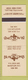 Matchbook Cover - The Blackcomb Whistler BC