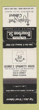 Matchbook Cover - Rue Bourbon Bourbon ST Toronto ON WEAR