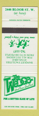 Matchbook Cover - Wedge Restaurant Toronto ON