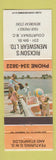 Matchbook Cover - Rickson's Mens Clothes Courtenay BC