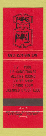 Matchbook Cover - Festival Motor Inn Stratford ON WEAR
