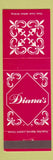 Matchbook Cover - Diana's Sweets Toronto ON
