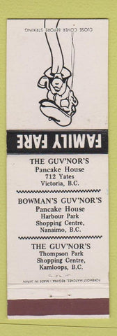 Matchbook Cover - Family Fare Restaurants Victoria Kamloops Nanaimo BC