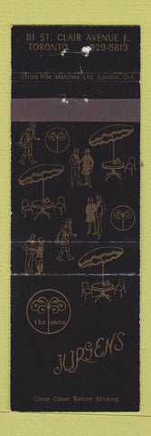 Matchbook Cover - Jurgens Toronto ON