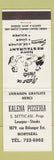 Matchbook Cover - Kalena Pizzeria Montreal QC