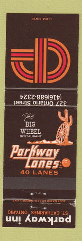 Matchbook Cover - Parkway Inn Bowling ST Catharines ON