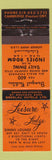 Matchbook Cover - Leisure Lodge Cambridge ON