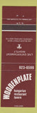Matchbook Cover - Woodenplate Hungarian Restaurant Toronto ON