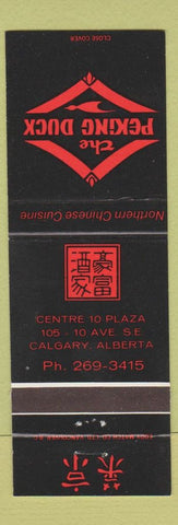 Matchbook Cover - Peking Duck Chinese Calgary AB