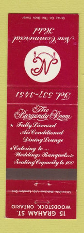 Matchbook Cover - New Commercial Hotel Woodstock ON