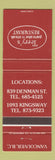 Matchbook Cover - Terry's Pancake n Steak Vancouver BC