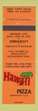 Matchbook Cover - Hawaii Pizza Edmonton AB