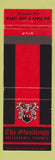 Matchbook Cover - The Stoodleigh Restaurants Toronto ON WEAR