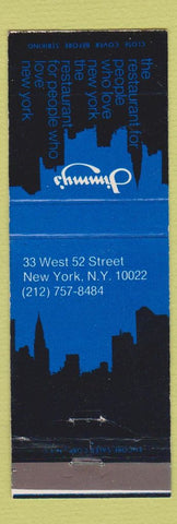 Matchbook Cover - Jimmy's Restaurant New York CIty