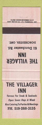 Matchbook Cover - Villager Inn Dorchester ON