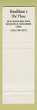 Matchbook Cover - Houlihan's Old Place girlie Brookfield WI