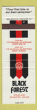 Matchbook Cover - Black Forest Steak Schnitzel Harrison Hot Springs Whistler BC
