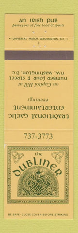 Matchbook Cover - Dubliner Irish Pub Washington DC