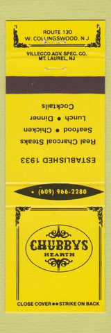 Matchbook Cover - Chubbys Hearth West Collingswood NJ