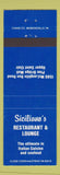 Matchbook Cover - Siciliano's Pizza Upper St Clair PA