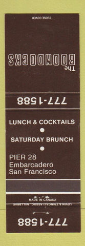 Matchbook Cover - Boondocks San Francisco CA restaurant
