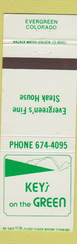 Matchbook Cover - Key's on the Green Evergreen Colorado Steak