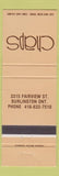 Matchbook Cover - Chaps Burlington ON