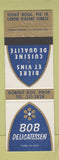 Matchbook Cover - Bob Delicatessen QC
